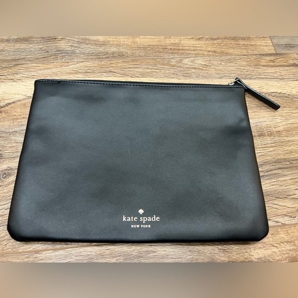 Kate Spade Gia Crystal Court “Pop, Fizz, Clink” Leather Clutch - Picture 2 of 9